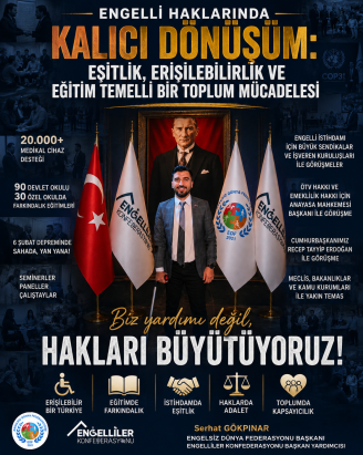 ENGELLİ HAKLARINDA KALICI DÖNÜŞÜM: EŞİTLİK, ERİŞİLEBİLİRLİK VE EĞİTİM TEMELLİ BİR TOPLUM MÜCADELESİ